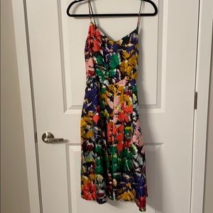 J.Crew Floral Silk Dress
